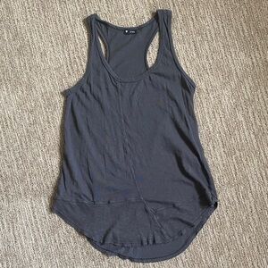 W by Wilt Asymmetric Grey Racerback Tank Top